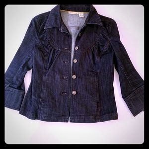 DKNY JEANS 3/4 sleeve jean jacket